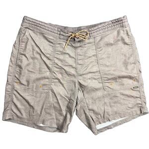 Howler Brothers Men’s Size 36 Gray Printed Board Shorts Swim Trunks 7.5” Inseam